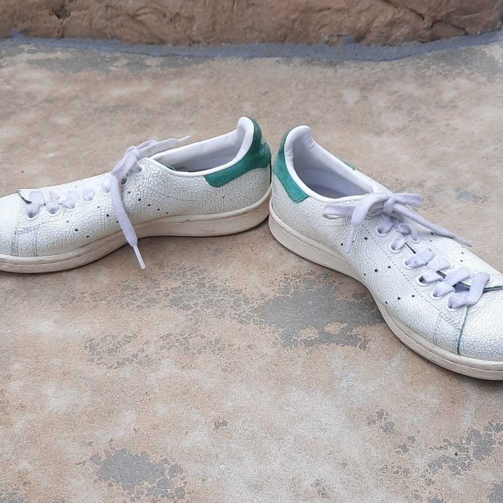 Adidas Stan Smith green white crackle LE sneakers - Picture 7 of 12